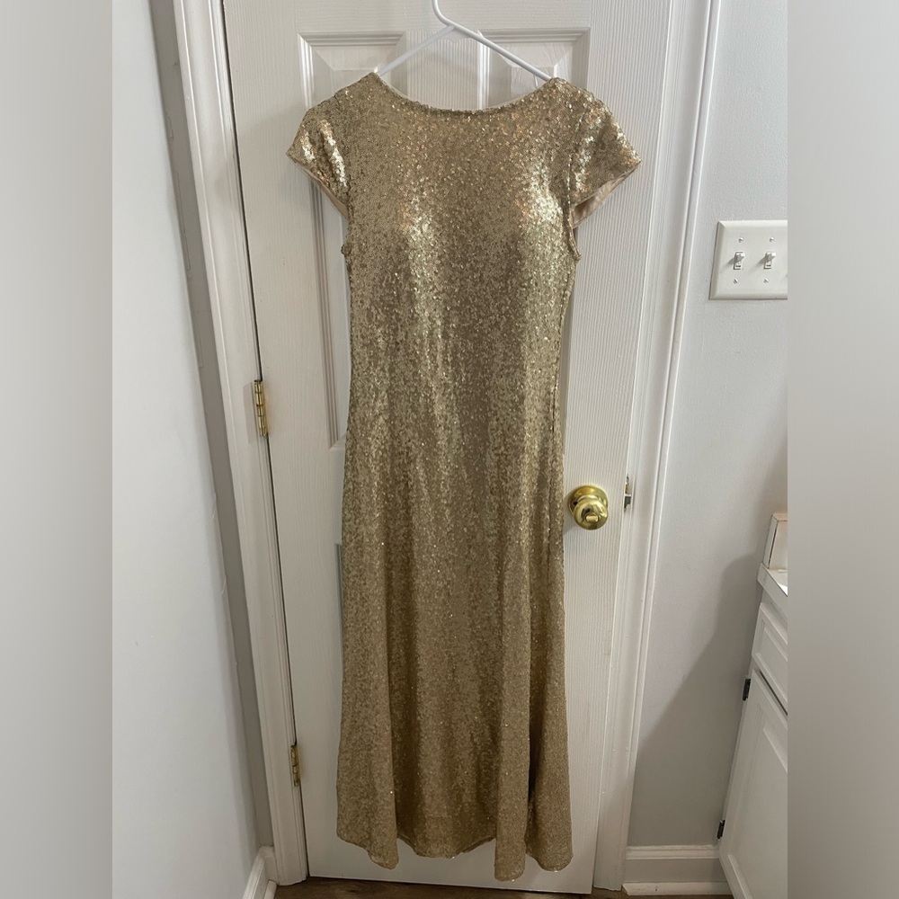 Revelry sequin bridesmaid dress